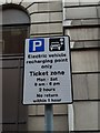 Electric car charging point in Belfast