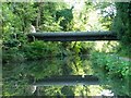 Big double pipe bridge across the canal