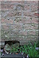 Benchmark on Hergill Lane wall at Fencote Hall