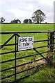 Entrance to Rising Sun Farm, near Tideswell