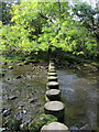 Stepping Stones over Pendle Water