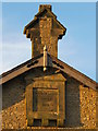 Datestone on the former Wesleyan chapel, Lowhouses near Garrigill