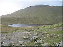NY3411 : Grisedale  Tarn  from  Hause  Gap by Martin Dawes