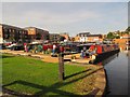 SO8453 : Narrowboats moored in Diglis Basin by Christine Johnstone