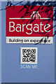 Bargate development sign with QR code