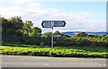 Road sign opposite Melville Methodist Church, near Farlow