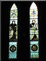 NY7756 : Holy Trinity Church, Whitfield - stained glass window by Mike Quinn