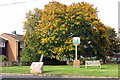 Soulbury village sign and bench