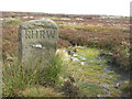 SK2394 : R H R W boundary stone by Dave Pickersgill