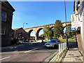 The railway viaduct from the top of North Road