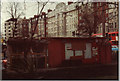 Rear of newspaper stall by St Johns Wood station in 1989