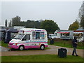 TF9228 : Fakenham Racecourse - Mr Whippy has a bad day at the races! by Richard Humphrey