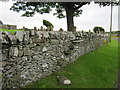 Churchyard dry stone wall