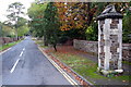 SP9227 : Gatepost on Heath Park Road by Philip Jeffrey