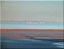TA3910 : The lighthouse at Spurn Point from Cleethorpes by Steve  Fareham