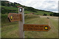 NZ9702 : Cleveland Way signpost, Low Peak by Christopher Hilton