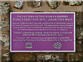 NY7868 : Hadrian's Wall Heritage Plaque by David Dixon