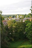TL8783 : Thetford town centre viewed from the castle by Ben Harris