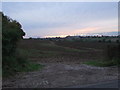 Sunset over fields near Toddington