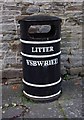 SO2872 : Litter bin, Brookside Square, Knighton, Powys by P L Chadwick