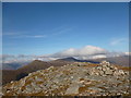 NN1440 : Summit cairn of Beinn nan Aighenan ('mountain of the hinds') by Alan O'Dowd