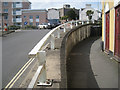 Crash barrier and retaining wall, Fore Street