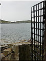 Castlebay: view through castle gate