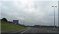 Approaching Norton Canes Motorway Services