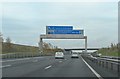 Approaching Junction T4 on the M6 Toll