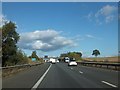 SK2604 : M42 approaching bridge for Bramcote Hall by David Smith