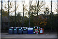 Recycling station beside Lidl, Telford Street, Inverness