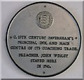 TR0161 : The Ship Hotel  plaque, Faversham by David Anstiss
