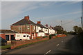 Semi-detached houses on the way out of Eagle