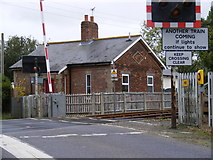 TM3975 : Gate House at Bramfield Level Crossing by Geographer