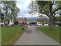 Brockwell Park, looking towards the railway bridge at Herne Hill