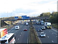 Footbridge view of M6 and M62