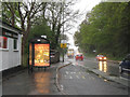 Bus stop in the rain, A380 Torquay Road, Aller