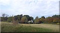 Farm land alongside the rail line near Campsea Ashe