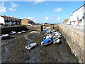 Portreath Inner Harbour, with the tide out