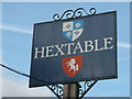 Hextable Village Sign (close-up)