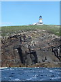 NA7246 : Flannan Isles: lighthouse and cliffs by Chris Downer