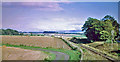 Eastward along former main line railway at Burrelton, 1974