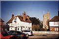 The White Horse and the church at Chilham