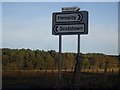 Road sign by B9119 near Garrick