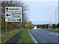 The A69 heading east