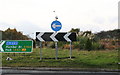 Landscaped roundabout on the A164