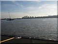 Looking down stream from the Woolwich ferry