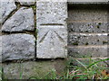 Cut Bench Mark - St Matthews Church, Borstal. Kent