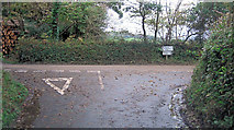 SW7224 : Unnamed lane junction with Gear Hill by Stuart Logan