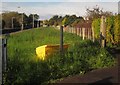 SX9694 : Grassy area by Pinhoe station by Derek Harper